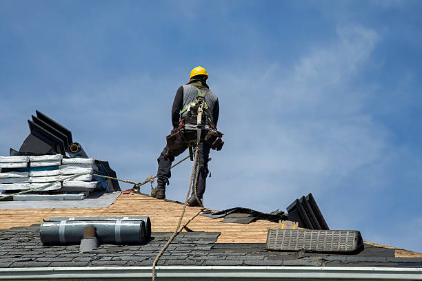 Professional Flat Roof Repair technician working in Jamestown, CO